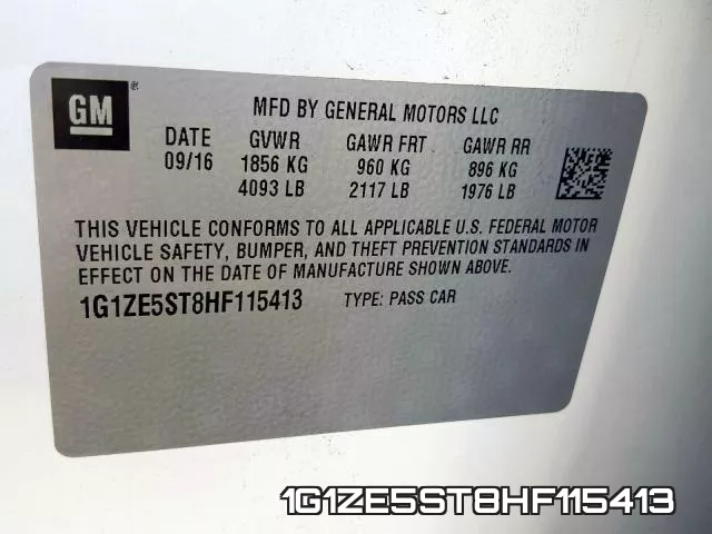 1G1ZE5ST8HF115413 фото 2