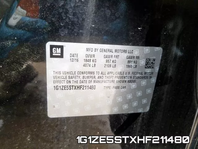 1G1ZE5STXHF211480 фото 2
