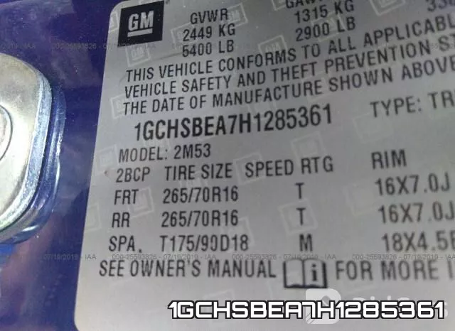 1GCHSBEA7H1285361 фото 10