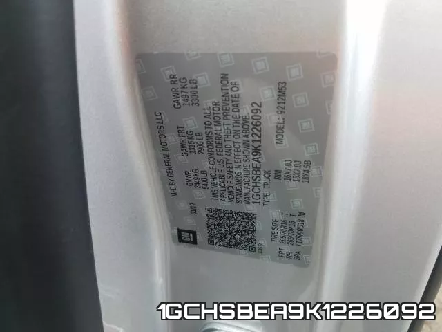 1GCHSBEA9K1226092 фото 2