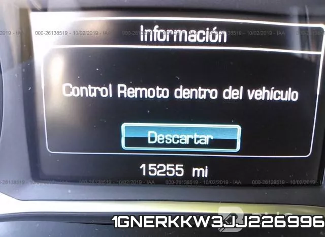 1GNERKKW3JJ226996 фото 8