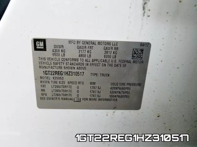 1GT22REG1HZ310517 фото 2