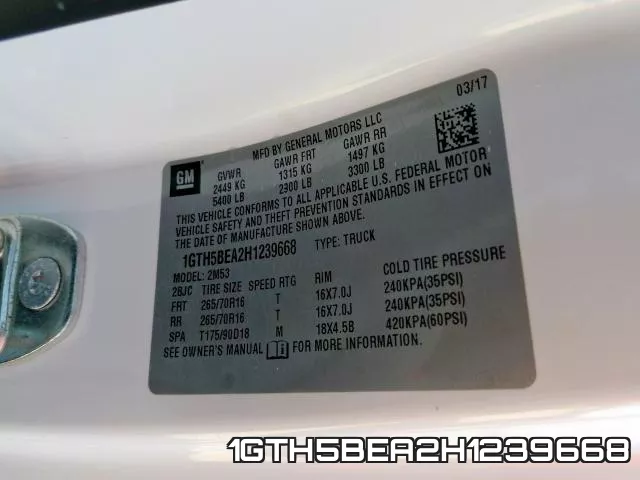1GTH5BEA2H1239668 фото 2