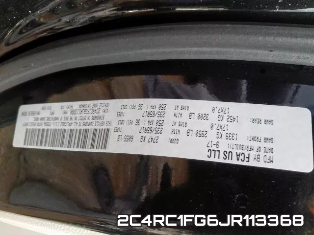2C4RC1FG6JR113368 фото 2