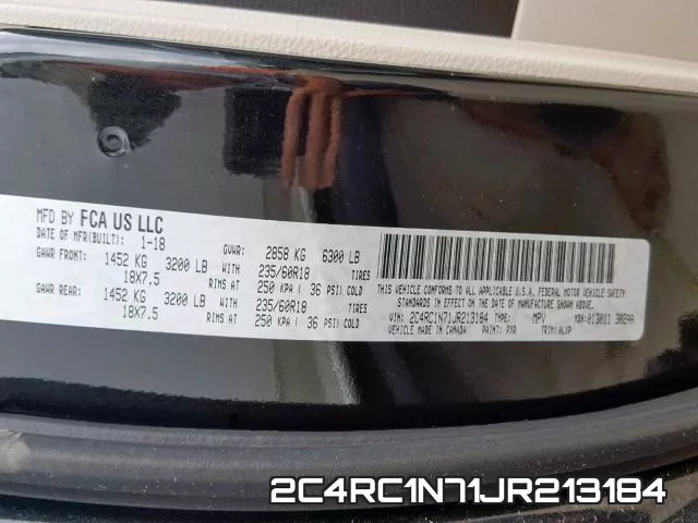 2C4RC1N71JR213184 фото 2