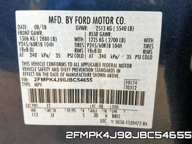 2FMPK4J90JBC54655 фото 2