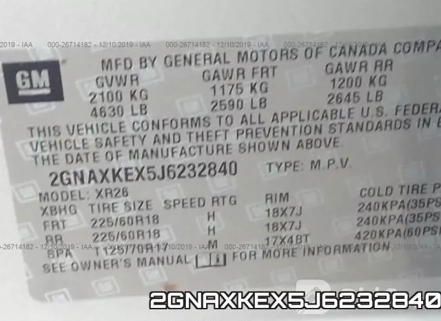 2GNAXKEX5J6232840 фото 10