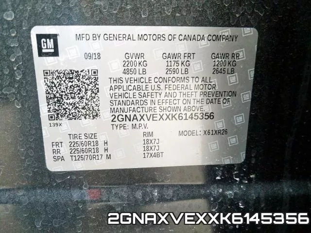 2GNAXVEXXK6145356 фото 2