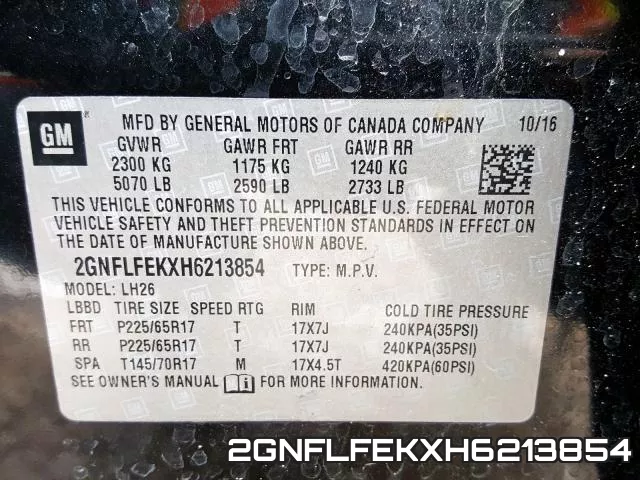 2GNFLFEKXH6213854 фото 2