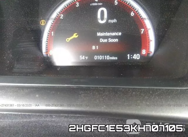 2HGFC1E53KH707105 фото 8