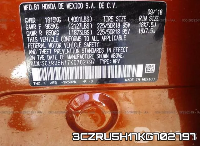 3CZRU5H17KG702797 фото 10