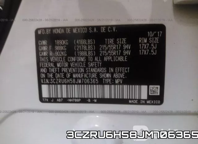 3CZRU6H58JM706365 фото 10