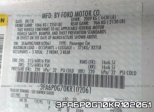3FA6P0G70KR102061 фото 10
