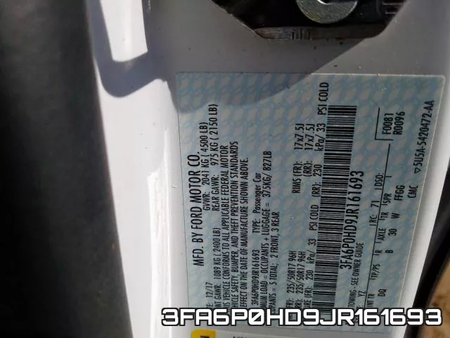 3FA6P0HD9JR161693 фото 2
