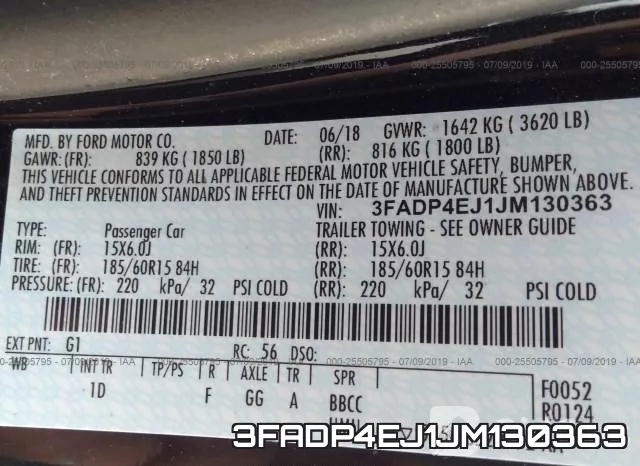 3FADP4EJ1JM130363 фото 10