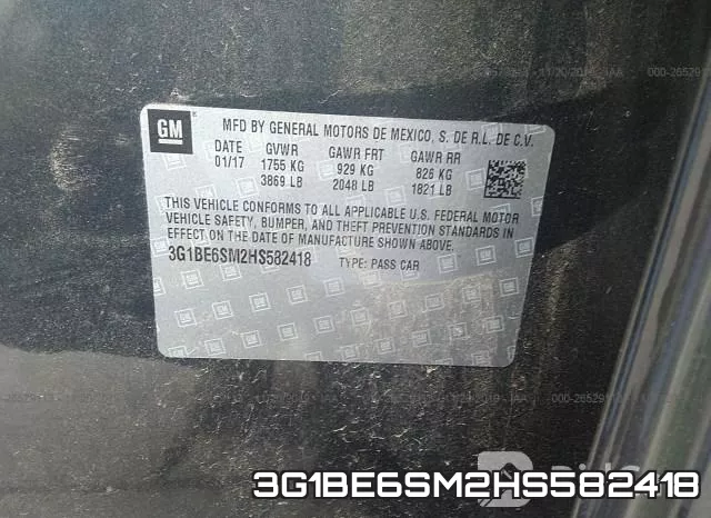 3G1BE6SM2HS582418 фото 10