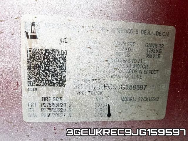 3GCUKREC9JG159597 фото 2