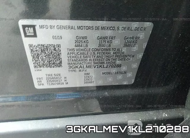 3GKALMEV1KL270288 фото 10