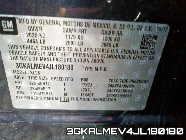3GKALMEV4JL180180 фото 2