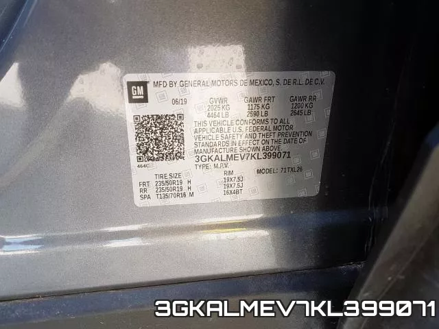3GKALMEV7KL399071 фото 2