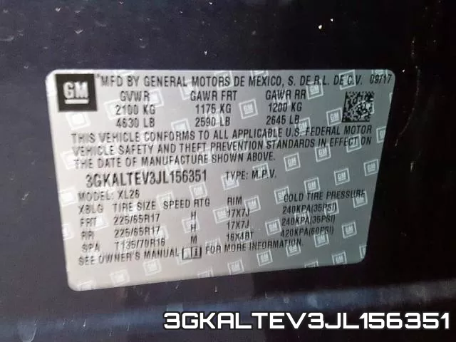 3GKALTEV3JL156351 фото 2