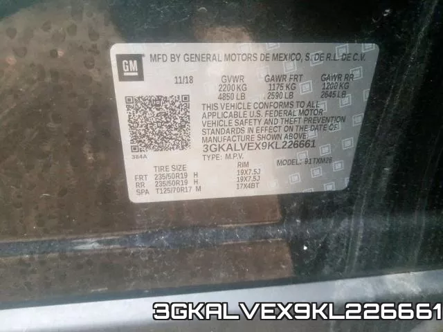 3GKALVEX9KL226661 фото 2