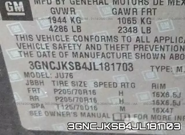3GNCJKSB4JL181703 фото 10