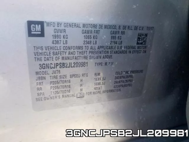 3GNCJPSB2JL209981 фото 2