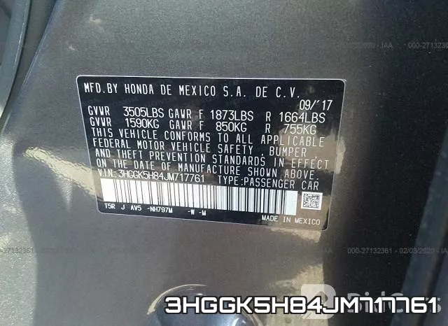 3HGGK5H84JM717761 фото 10
