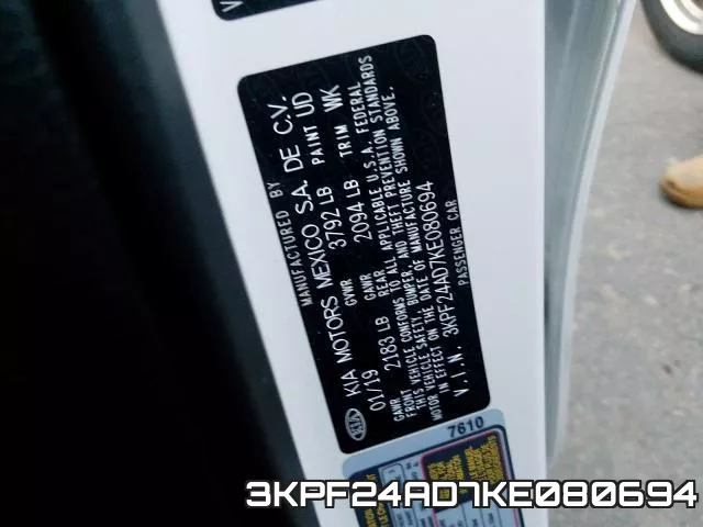 3KPF24AD7KE080694 фото 2
