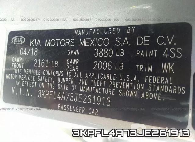 3KPFL4A73JE261913 фото 10
