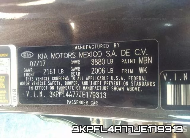 3KPFL4A77JE179313 фото 10