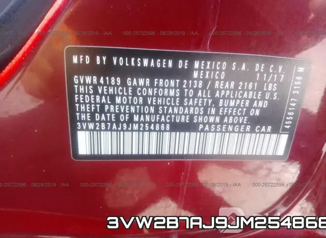 3VW2B7AJ9JM254868 фото 10