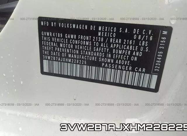 3VW2B7AJXHM228225 фото 10