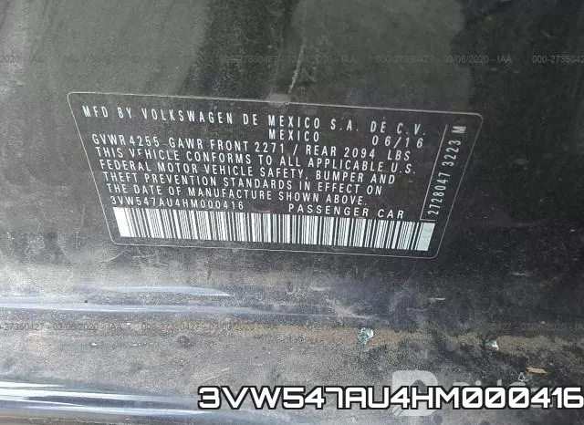3VW547AU4HM000416 фото 10