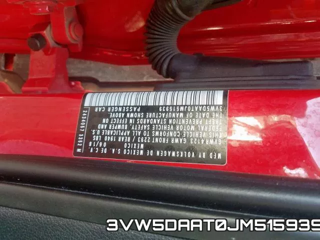 3VW5DAAT0JM515939 фото 2