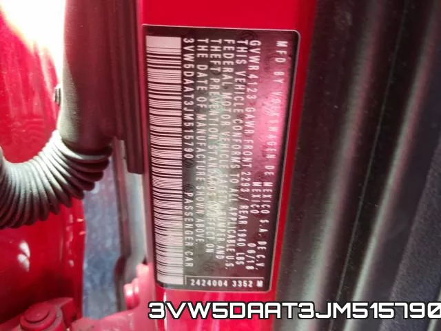 3VW5DAAT3JM515790 фото 2