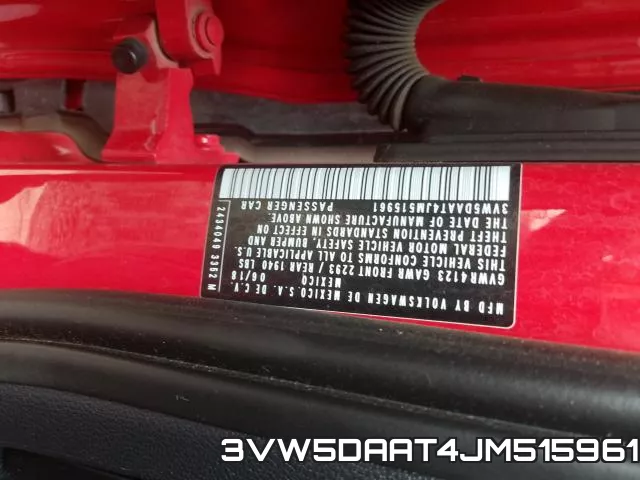 3VW5DAAT4JM515961 фото 2
