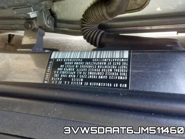 3VW5DAAT6JM511460 фото 2