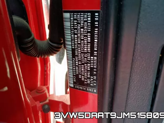 3VW5DAAT9JM515809 фото 2
