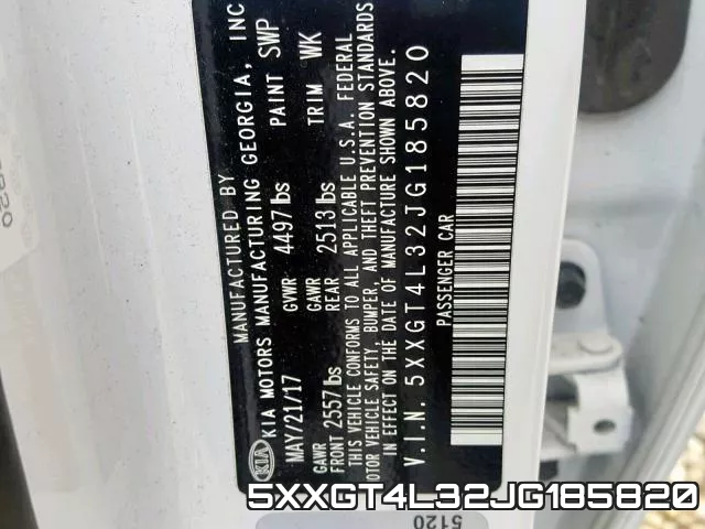 5XXGT4L32JG185820 фото 2