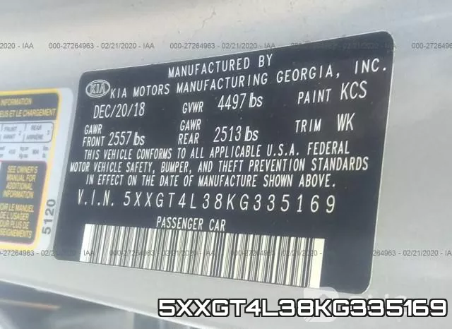 5XXGT4L38KG335169 фото 10