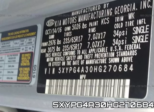 5XYPG4A30HG270684 фото 10