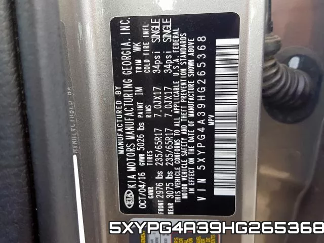 5XYPG4A39HG265368 фото 2