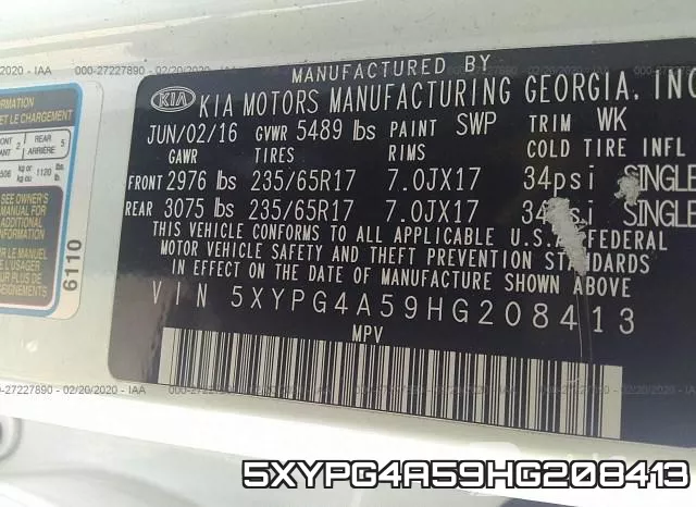 5XYPG4A59HG208413 фото 10
