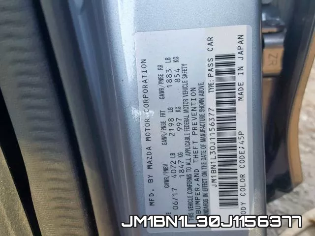 JM1BN1L30J1156377 фото 2
