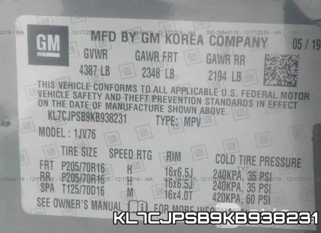KL7CJPSB9KB938231 фото 10