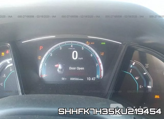 SHHFK7H35KU219454 фото 8