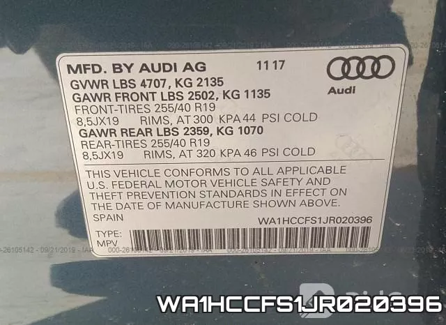 WA1HCCFS1JR020396 фото 10