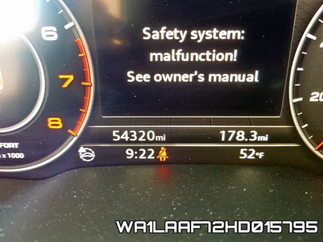 WA1LAAF72HD015795 фото 9